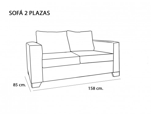 CONJUNTO SOFÁS 3 + 2 PLAZAS MOD....