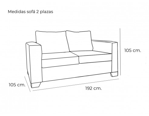 CONJUNTO SOFÁS 3 + 2 PLAZAS MODELO...