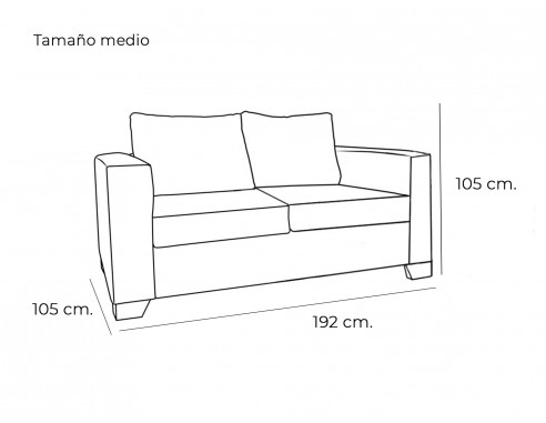 SOFÁ DIFERENTES TAMAÑOS MODELO MÚNICH... SOFÁ DIFERENTES TAMAÑOS MODELO MÚNICH...