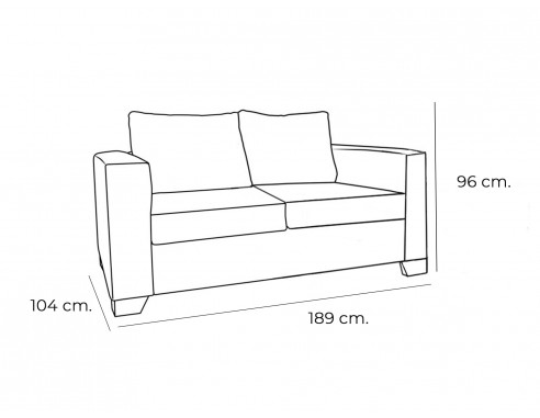 SOFA CAMA SISTEMA ITALIANO MOD....