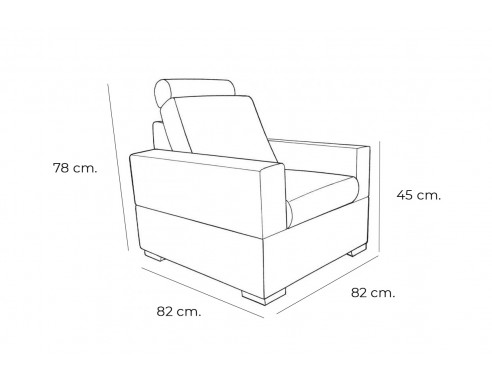 SILLÓN FIJO MOD. BIARRITZ SOFASS® SILLÓN FIJO MOD. BIARRITZ SOFASS®
