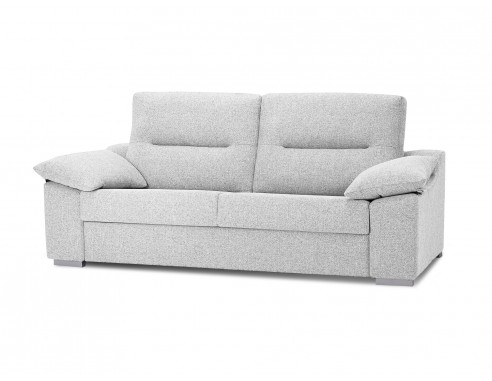 Sofá cama de tela con brazo acolchado modelo Lyon. Sofás cama baratos  online.