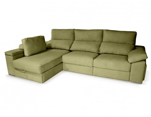 Chaiselongue extraíble y reclinable mod. Beijing. Sofás baratos online.