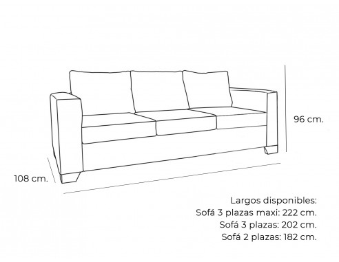 SOFÁ 2 PLAZAS, 3 PLAZAS Ó...