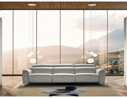 SOFÁ DE DISEÑO EN PIEL NATURAL O TELA...