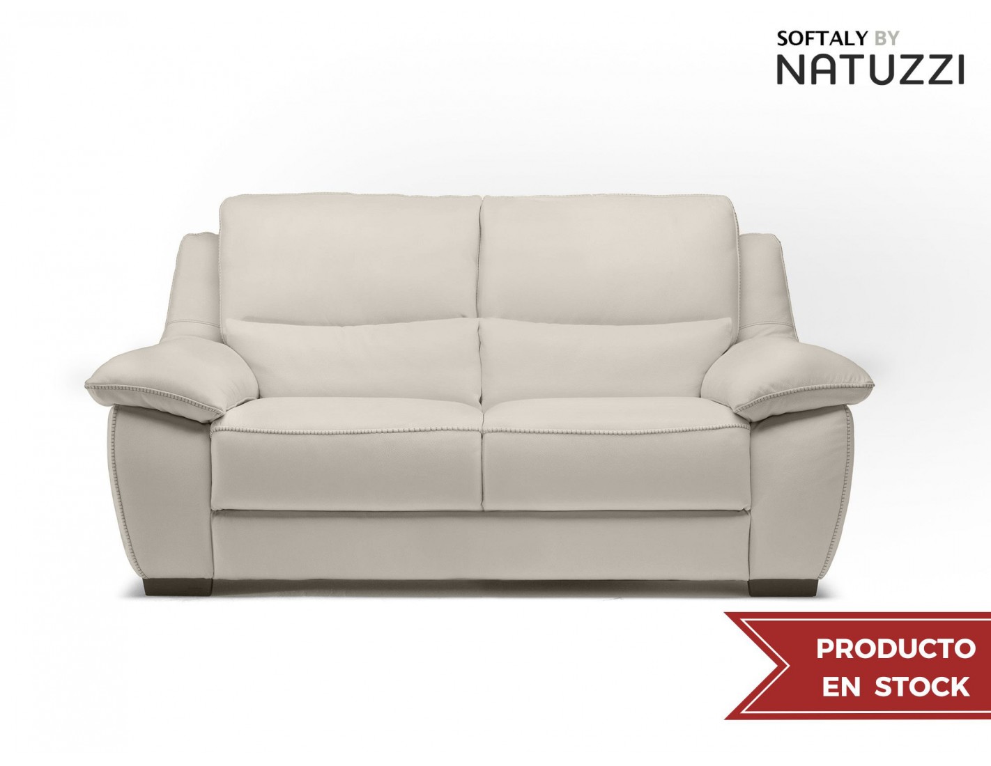 Conjunto de sofás 3 + 2 plazas mod. GOLD de la marca Natuzzi® en piel  auténtica con entrega express