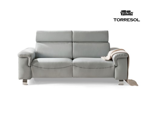 SOFÁ DE DISEÑO ELEGANTE EN PIEL...