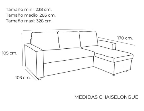 SOFÁ O CHAISELONGUE ALTA GAMA MOD....