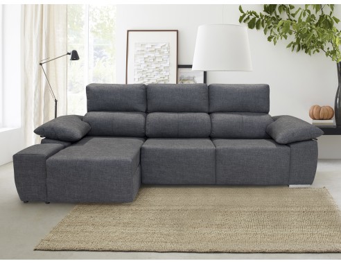 CHAISELONGUE CON PUFF INCORPORADO...