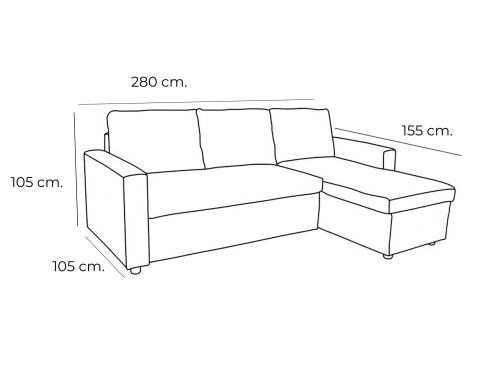 CHAISELONGUE ELEGANTE MOD. WONDERLAND...