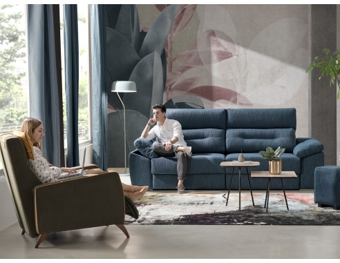 SOFÁ  CON SISTEMA DESLIZANTE... SOFÁ  CON SISTEMA DESLIZANTE...