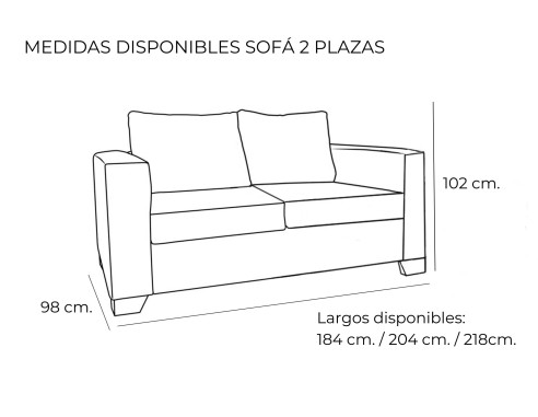 SOFÁ VERSÁTIL FIJO DE 184 CM. MODELO... SOFÁ VERSÁTIL FIJO DE 184 CM. MODELO...