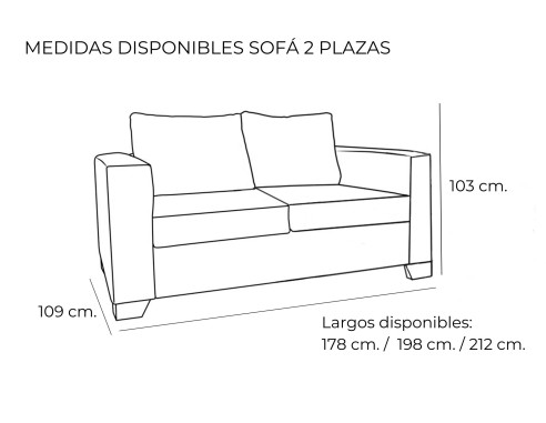 CHAISELONGUE FIJO 268 CM. MODELO...