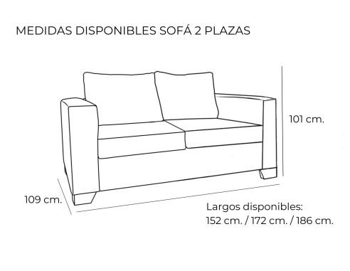 SOFÁ FIJO DE DISEÑO CONTEMPORÁNEO 152...