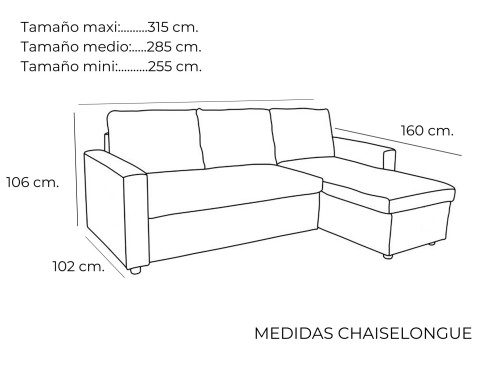 CHAISELONGUE CON PATAS DE MADERA MOD....