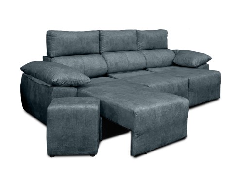 CHAISELONGUE CON PUFF INCORPORADO...