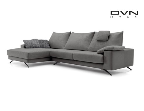 SOFÁ CHAISELONGUE PATAS METÁLICAS...