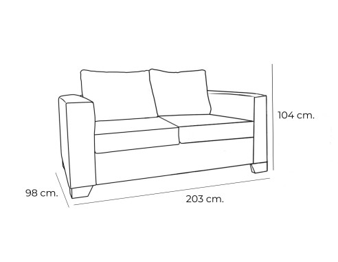 Sofá cama estilo italiano entrega...