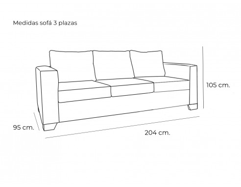 SOFÁS 2 Ó 3 PLAZAS MODELO TURÍN...