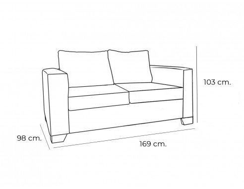 SOFÁ CAMA MECANISMO ITALIANO SALCEDA...