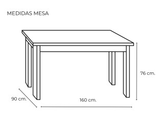 PACK MESA MOD. BALEDA + 4 X... 2