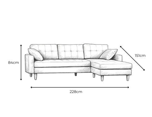 SOFA CHAISELONGUE MOD. RODRI SOFASS®...
