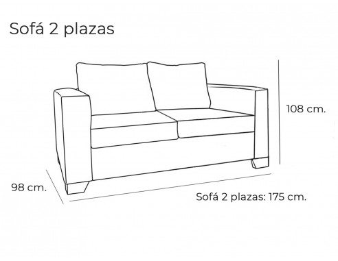 CONJUNTO SOFÁS 3 + 2 PLAZAS...