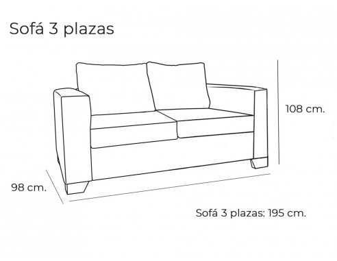 CONJUNTO SOFÁS 3 + 2 PLAZAS...
