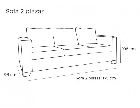 SOFÁ 2 Ó 3 PLAZAS MODELO TERRÓN SOFASS®