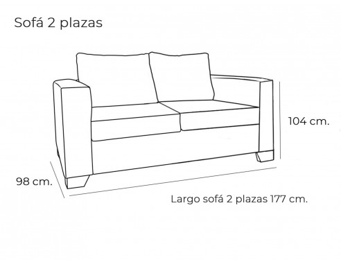 SOFÁ 2 Ó 3 PLAZAS MOD. DEHESA SOFASS®
