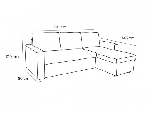CHAISELONGUE MODELO AMBERES SOFASS®