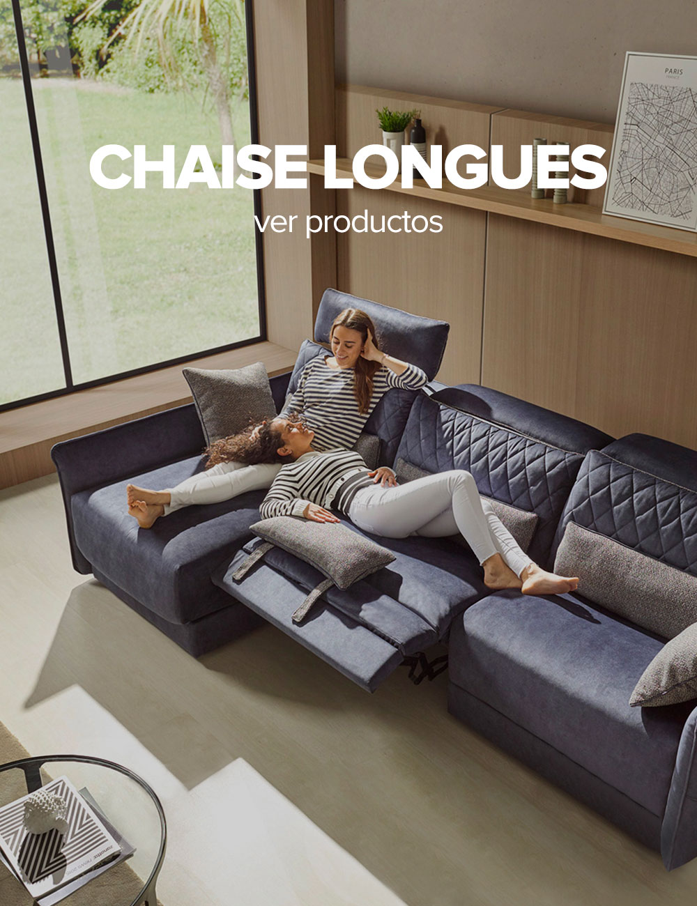 Sofás chaise longue de tela económicos - La Tienda HOME