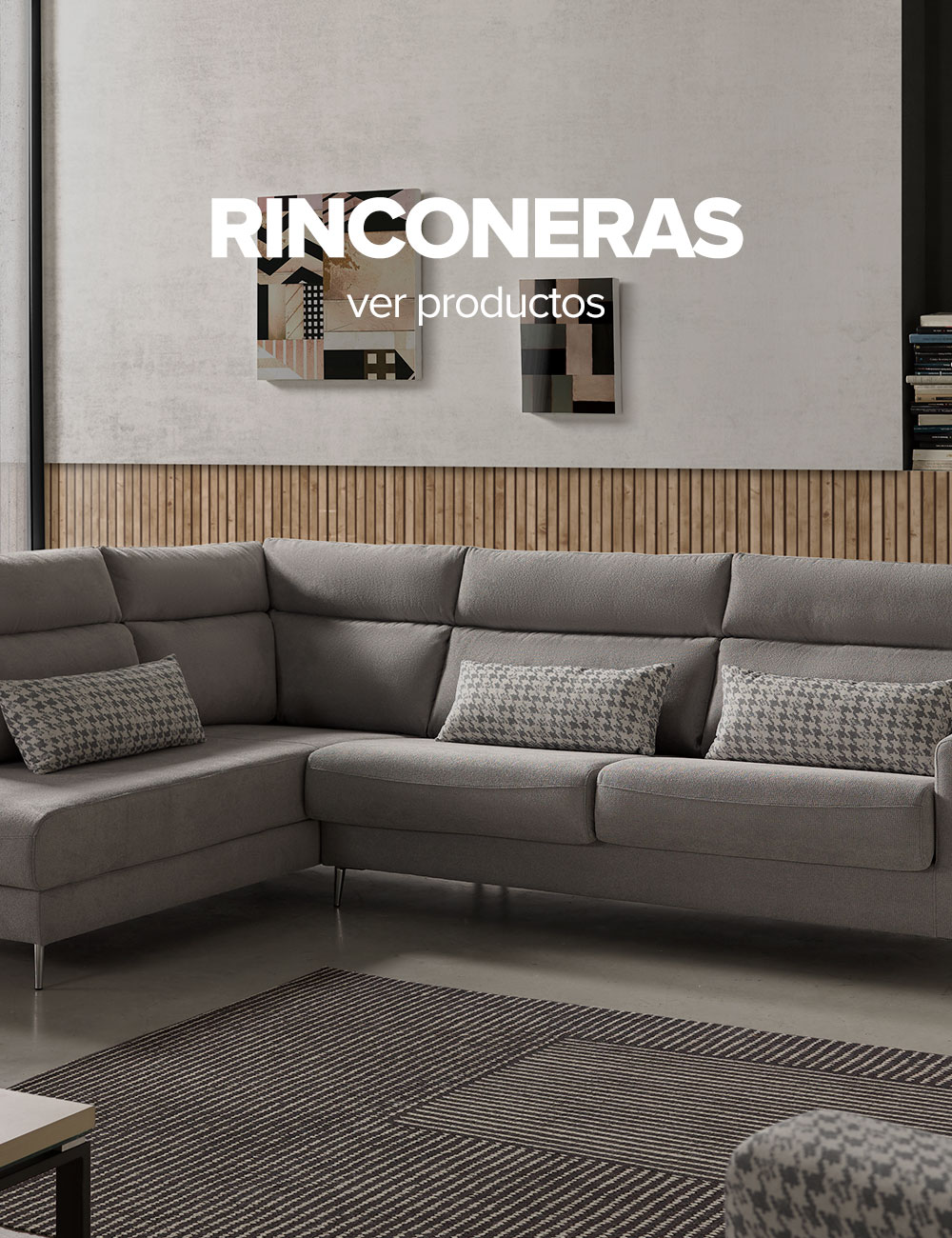 Sofá rinconero ideal para espacios pequeños