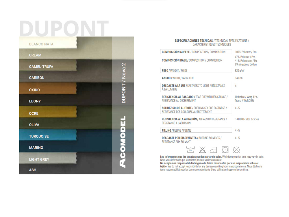 TELA TEJIDO dupont acomodel