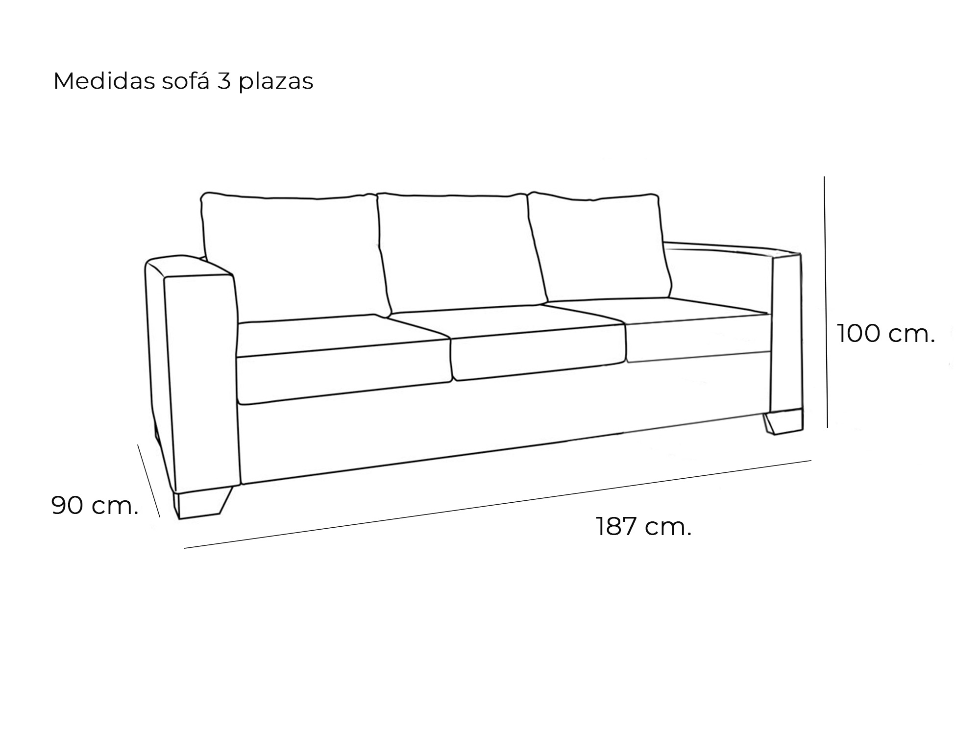 Conjunto sofás 3 + 2 plazas modelo Estocolmo. Sofás baratos en internet.